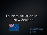 Presentations 'Tourism Situation in New Zealand', 1.