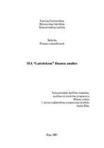 Research Papers 'SIA "Lattelekom" finanšu analīze', 1.