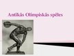 Presentations 'Antīkās olimpiskās spēles', 1.