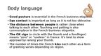 Presentations 'Business etiquette of France', 10.
