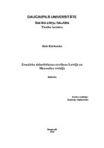Research Papers 'Zemnieku dzimtbūšanas atcelšana Latvijā un Manaseina revīzija', 1.