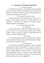 Practice Reports 'Personāla vadības un Lietvedības prakse vadošas universitātes Personāla nodaļā', 19.
