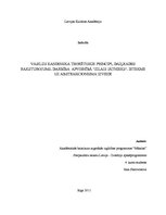 Research Papers 'Vasilija Kandinska teorētiskie principi un daiļrades raksturojums', 1.