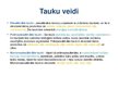 Presentations 'Tauki', 5.