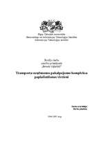 Research Papers 'Transporta uzņēmumu pakalpojumu kompleksa paplašināšanas virzieni', 1.