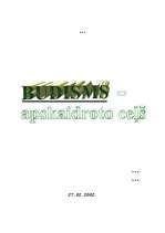 Research Papers 'Budisms - apskaidroto ceļš', 1.