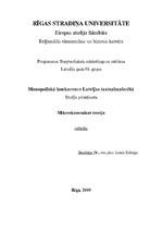 Research Papers 'Monopoliskā konkurence Latvijas tautsaimniecībā', 1.