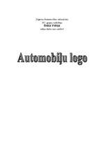 Research Papers 'Automobiļu logo', 1.