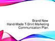 Presentations 'Marketing Communication Plan', 1.
