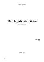 Research Papers '17.-19.gs. mūzika', 1.
