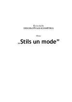Research Papers 'Stils un mode', 1.