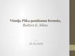 Presentations 'Grāmata "Vinnija Pūka panākumu formula"', 1.