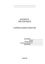 Research Papers 'Fašisms', 1.