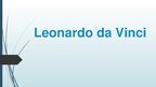 Presentations 'Leonardo da Vinci', 1.