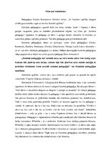 Essays 'Tēzes par humāno pedagoģiju', 1.
