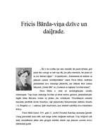 Research Papers 'Fricis Bārda - viņa dzīve un daiļrade', 1.