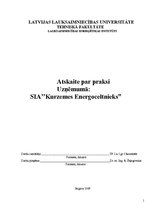 Practice Reports 'Atskaite par praksi uzņēmumā SIA "Kurzemes energoceltnieks"', 1.