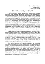 Essays 'Kopsavilkums E. Kaneti “Masa un vara” fragmentam “Diriģents”', 1.