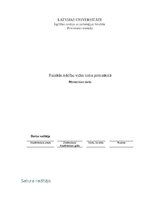 Term Papers 'Fiziskās mācību vides loma pirmsskolā', 1.