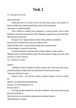 Summaries, Notes 'Biological diversity', 1.