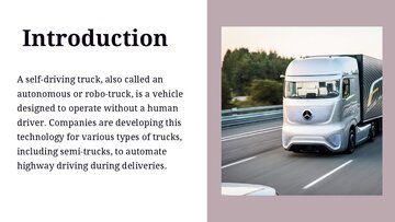 Presentations 'Self-driving Trucks – Future or Fantasy?', 3.
