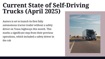 Presentations 'Self-driving Trucks – Future or Fantasy?', 4.