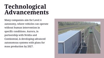 Presentations 'Self-driving Trucks – Future or Fantasy?', 5.