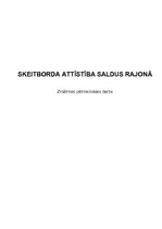Research Papers 'Skeitborda attīstība Latvijā', 1.