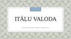 Presentations 'Itāļu valoda', 1.