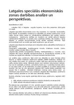 Research Papers 'Latgales speciālās ekonomiskās zonas darbības analīze un perspektīvas', 1.