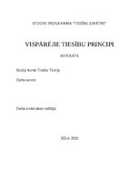 Research Papers 'Vispārējie tiesību principi', 1.