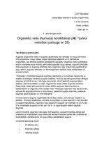Summaries, Notes 'Organisko vielu (humusa) noteikšana pēc Tjurina metodes', 1.