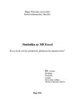 Research Papers 'Statistiskie aprēķini ar MS Excel palīdzību', 1.