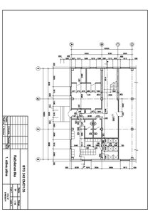 Samples 'Būvgrafika - ēkas plāns, griezums, fasāde, dzelzsbetona sija', 1.