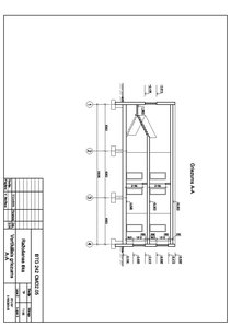 Samples 'Būvgrafika - ēkas plāns, griezums, fasāde, dzelzsbetona sija', 4.