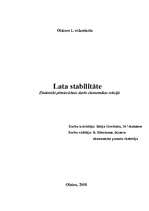 Research Papers 'Lata stabilitāte', 1.