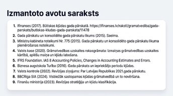 Presentations 'Būtiskas kļūdas gada pārskatā', 12.