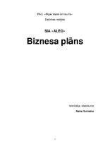 Business Plans 'Biznesa plāns autoservisam', 1.