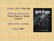 Presentations 'Dž.K.Roulinga "Harijs Poters un nāves dāvesti"', 1.