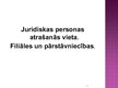 Presentations 'Juridiskas personas orgāni, atrašanās vieta, filiāles un pārstāvniecības', 11.