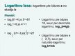 Presentations 'Logaritmi un pamatidentitāte', 3.