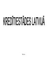 Research Papers 'Kredītiestādes Latvijā', 1.