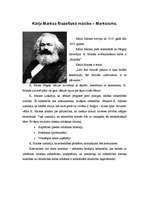 Essays 'Kārļa Marksa filosofiskā mācība - marksisms', 1.