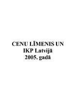 Research Papers 'Cenu līmenis un IKP Latvijā 2005.gadā', 1.