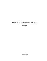 Research Papers 'Eiropas Savienības institūcijas', 1.