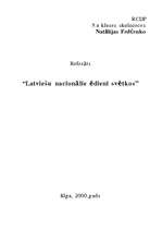 Research Papers 'Latviešu nacionālie svētku ēdieni', 1.