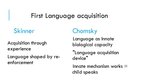 Presentations 'Language Acquisition', 9.
