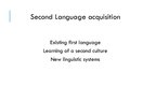 Presentations 'Language Acquisition', 10.