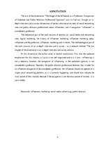Research Papers 'Influencera profesijas tēls: auditorijas un sabiedrisko attiecību profesionāļu v', 4.