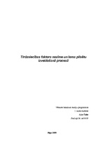 Research Papers 'Tirdzniecības faktora nozīme viduslaiku pilsētu izveidē', 1.